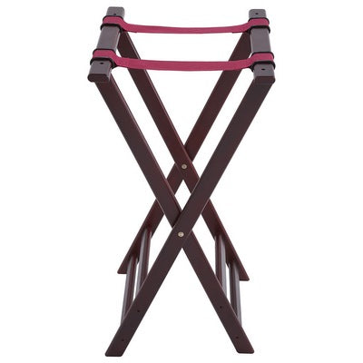 Winco TR-34W - Tray Stand Jack - 32" Tall - Mahogany Finish