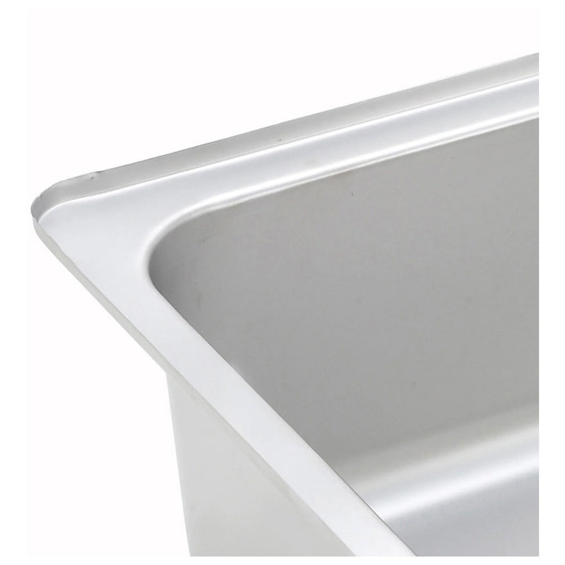 Winco C-WPF6 - Stainless Steel Spillage Pan - Full Size - 6" Deep
