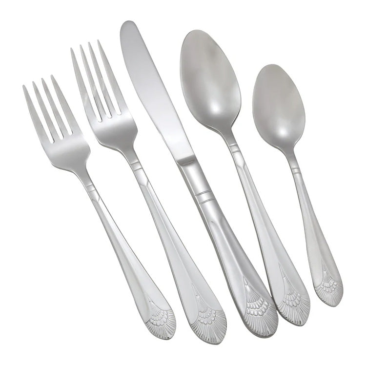 Winco 0031-04 - Peacock Flatware - Bouillon Spoon