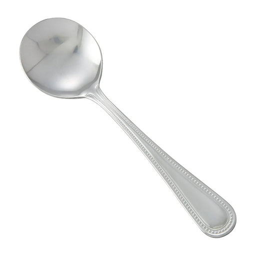 Winco 0005-04 - Dots Flatware - Bouillon Spoon
