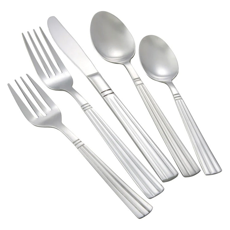 Winco 0007-08 - Regency Flatware - Solid Handle Dinner Knife