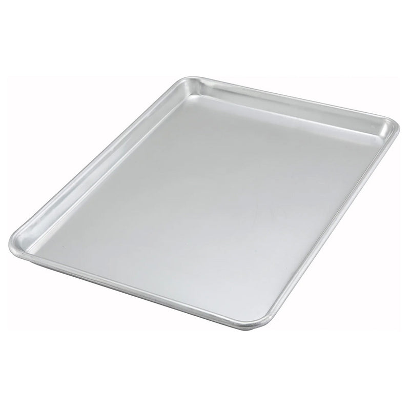 Winco ALXP-1318 - Bandeja para panecillos - Media porción (1/2) - Aluminio - Reborde cerrado