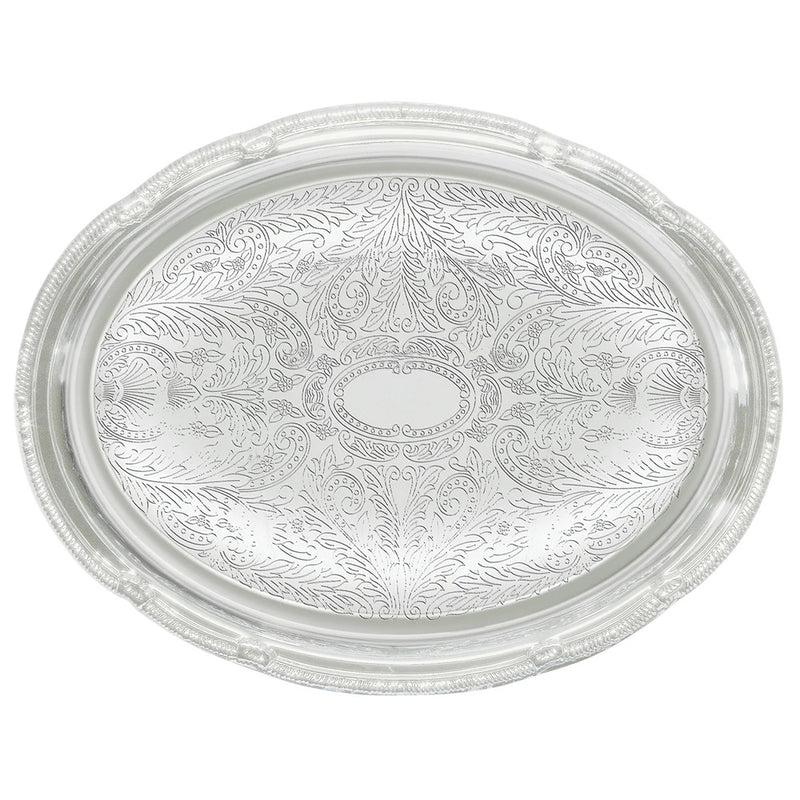 Winco CMT-1014 - Bandeja ovalada para servir - 38 cm de largo x 27 cm de ancho