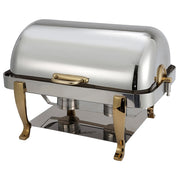 Winco 108A - Vintage Full-Size Chafer  - Roll-Top Cover