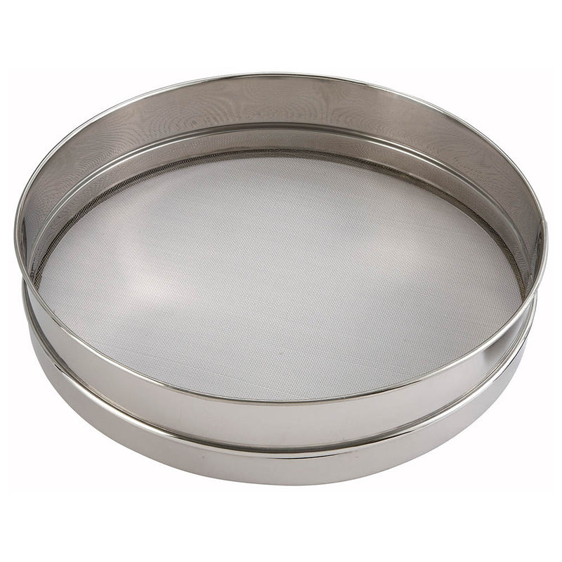 Winco SIV-16 - Stainless Steel Sieve Sifter - 16" Diameter x 3" Deep