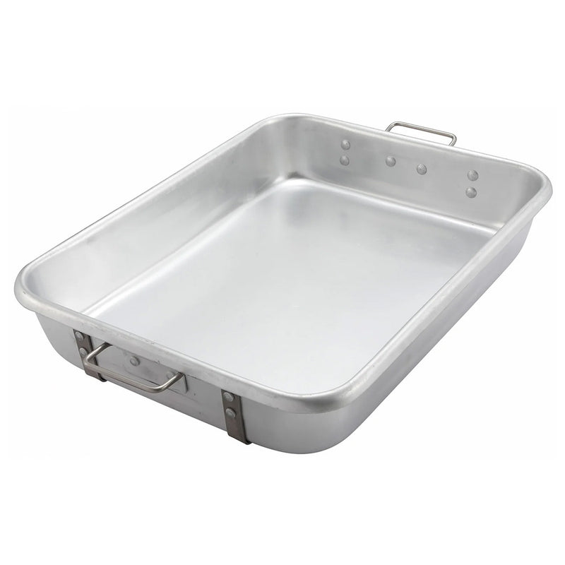 Winco ALRP-1824 - 18"x24" Double Roaster Pan - Strapped - 33 Qt.