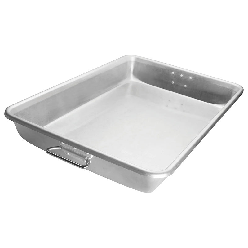 Winco ALRP-1826H - Bandeja para asar/hornear de 18" x 26" - Con asas - 17 cuartos de galón