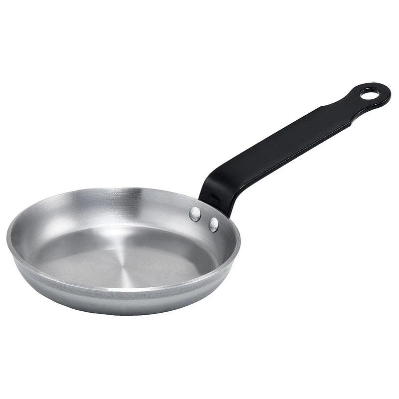Winco CSPP-4 - Mini molde para blinis de 11,7 cm de diámetro - Acero al carbono pulido