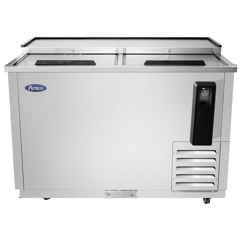 Atosa MBC50GR - Enfriador de botellas de 49" de ancho - Tapa plana - Acero inoxidable