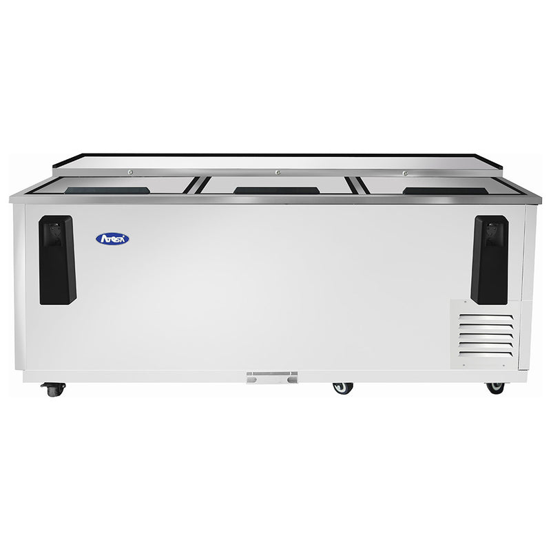 Atosa MBC80GR - 81"W Bottle Cooler - Flat Top - Stainless Steel