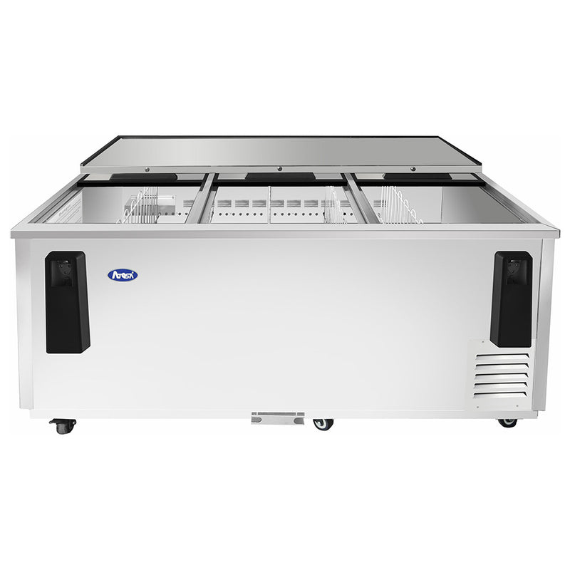 Atosa MBC80GR - 81"W Bottle Cooler - Flat Top - Stainless Steel