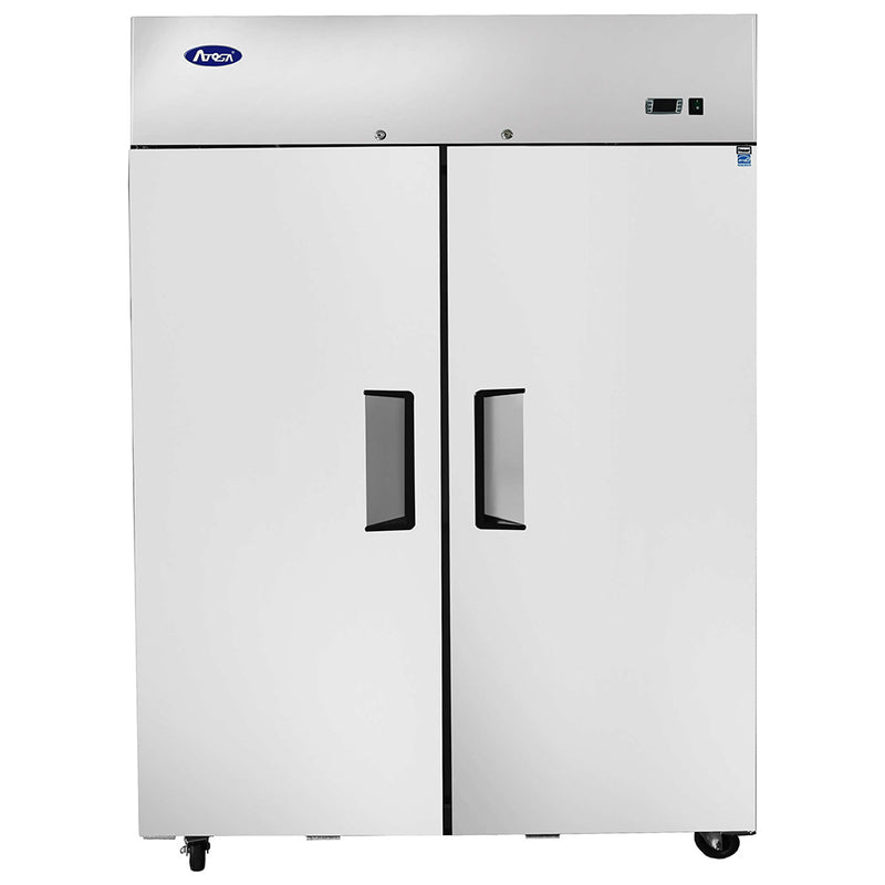 Atosa MBF8002GR - Congelador vertical de 52" de ancho - (2) puertas - Montaje superior