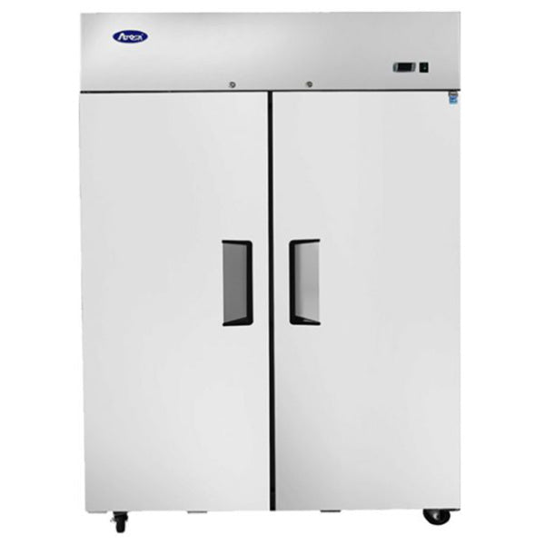 Atosa MBF8005GR - Refrigerador vertical de 52" de ancho - (2) puertas - Montaje superior