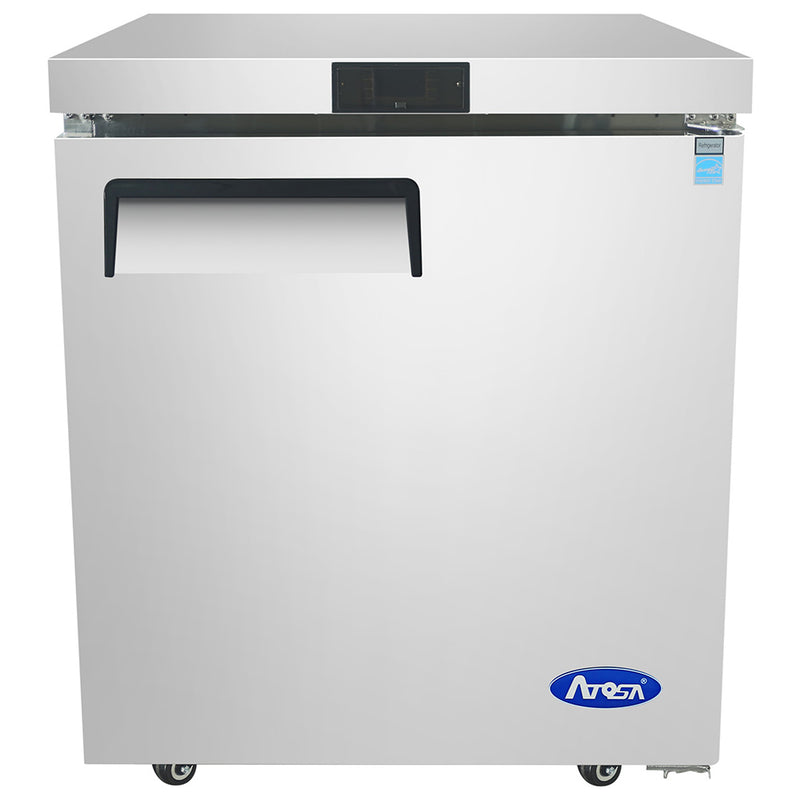 Atosa MGF8405GR - Congelador bajo encimera de 27" de ancho - (1) puerta