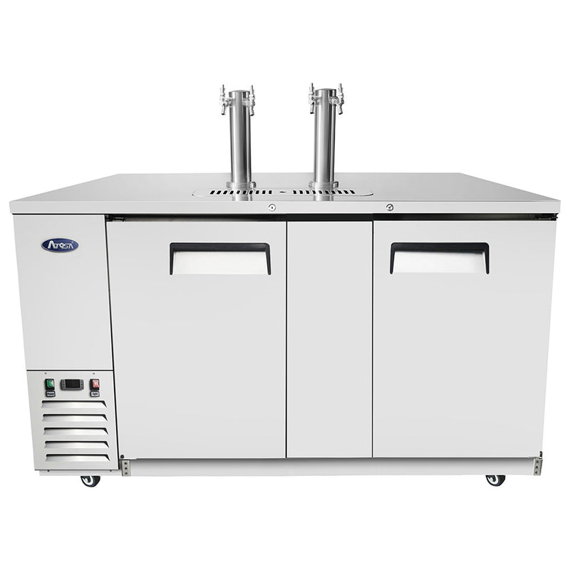 Atosa MKC68GR - Dispensador de cerveza de barril de 68" de ancho - (2) puertas - Acero inoxidable
