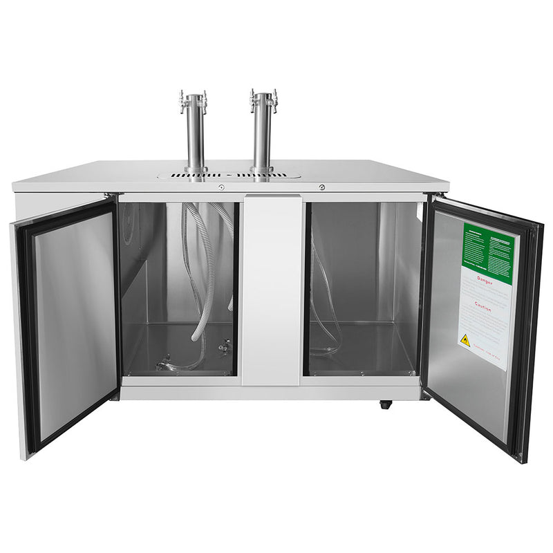 Atosa MKC68GR - Dispensador de cerveza de barril de 68" de ancho - (2) puertas - Acero inoxidable