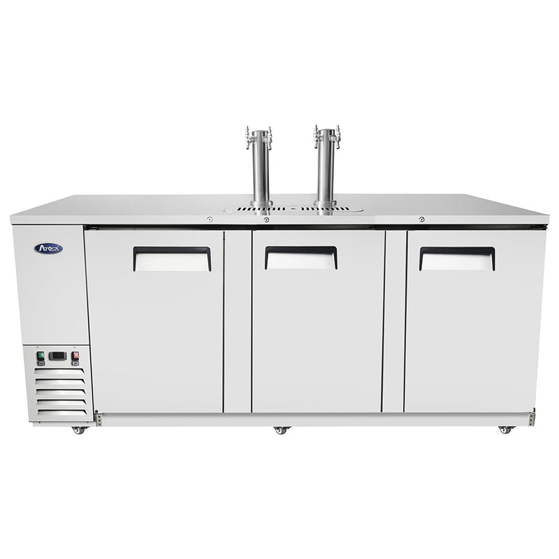 Atosa MKC90GR - Dispensador de cerveza de barril de 90" de ancho - (3) puertas - Acero inoxidable