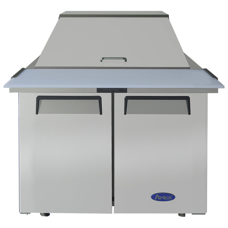 Atosa MSF3615GR - Mesa de preparación para sándwiches Mega Top de 91 cm de ancho - (2) Puertas - (15) Bandejas
