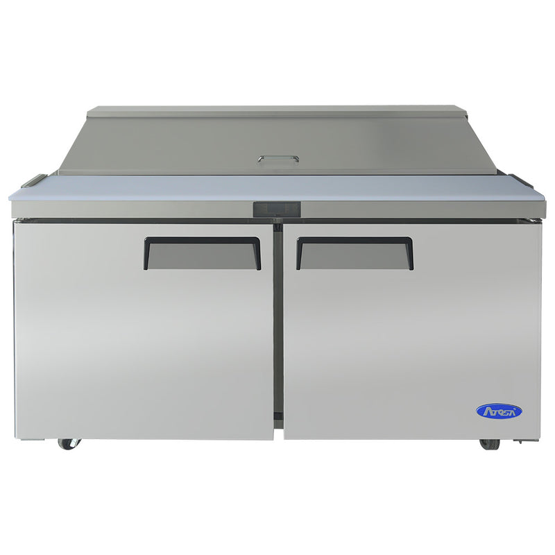 Atosa MSF8303GR - 60"W Sandwich Prep Table - (2) Doors - (16) Pans