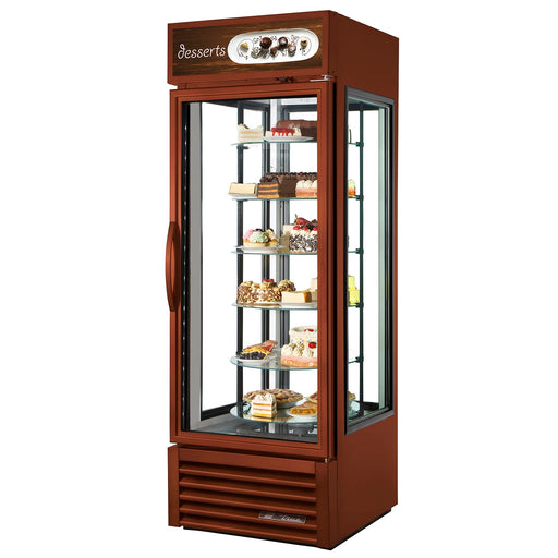 True G4SM-23RGS~TSL01 - Refrigerated Rotating Merchandiser - (4) Glass Sides