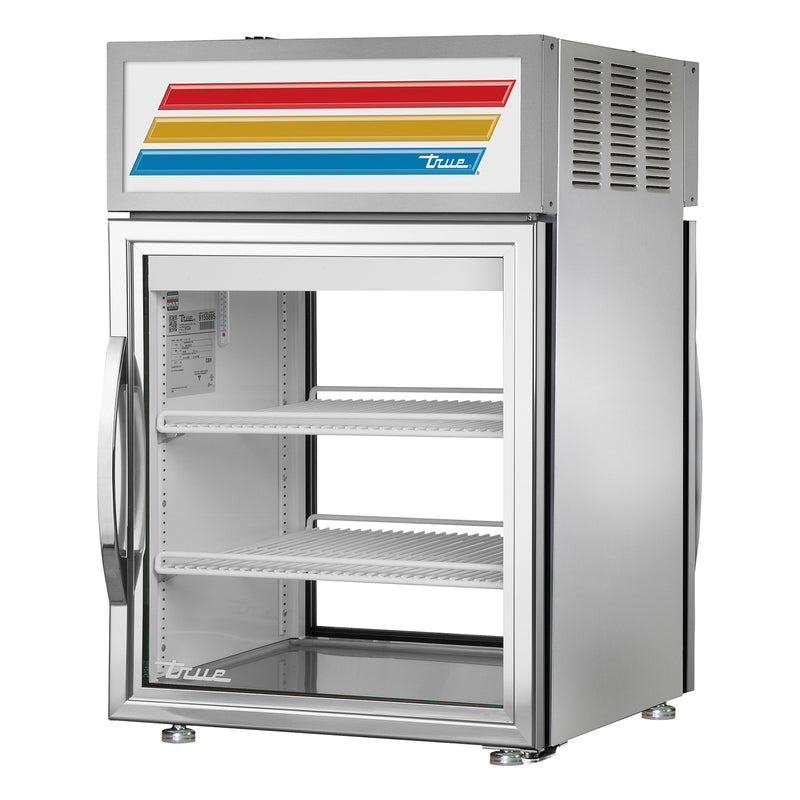 True GDM-05PT-HC~FGD01 - 24"W Merchandiser - Pass-Thru - (2) Glass Doors