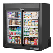 True GDM-09-SQ-HC-LD - 36"W Countertop Merchandiser - (2) Sliding Doors