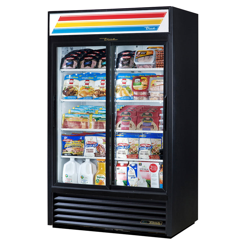 True GDM-41-HC-LD - 47"W Merchandiser Cooler - (2) Sliding Doors