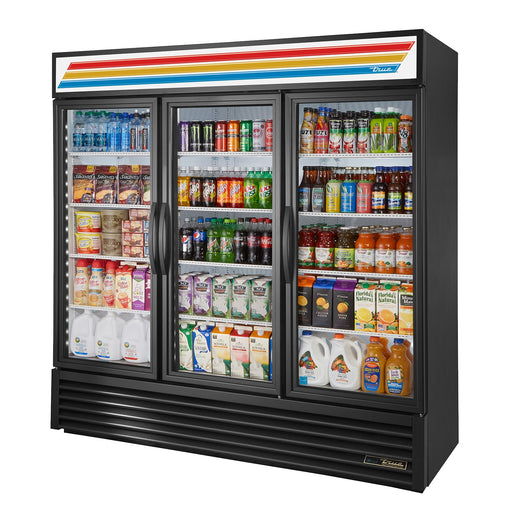 True GDM-72-HC~TSL01 - 78"W Merchandiser Cooler - (3) Glass Doors