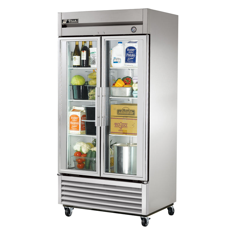 True T-35G-HC~FGD01 - 39"W Reach-In Refrigerator - (2) Glass Doors