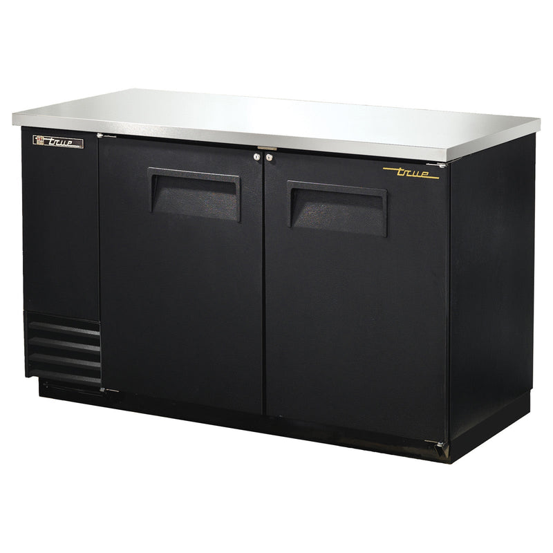 True TBB-2-HC - 58"W Back Bar Cooler - (2) Doors - Black