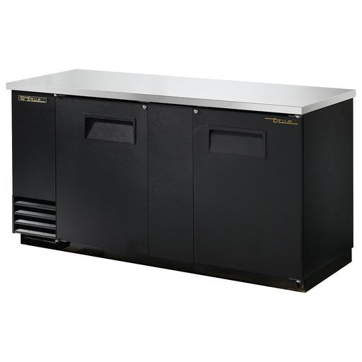 True TBB-3-HC - 69"W Back Bar Cooler - (2) Doors - Black
