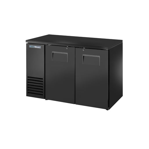 True TBB24-48-2S-Z1-BST-B-1 - 48"W Back Bar Cooler - (2) Solid Doors - Black