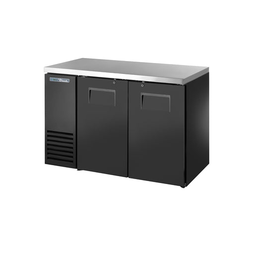True TBB24-48-2S-Z1-SFT-B-1 - 49"W Back Bar Cooler - (2) Doors - Black