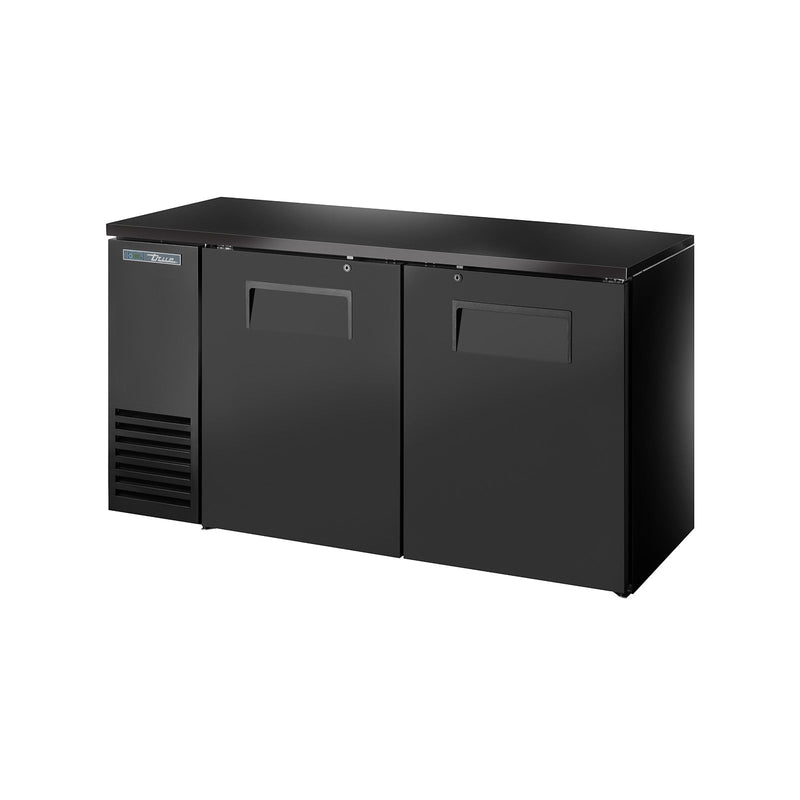 True TBB24-60-2S-Z1-BST-B-1 - 59"W Back Bar Cooler - (2) Doors - Black