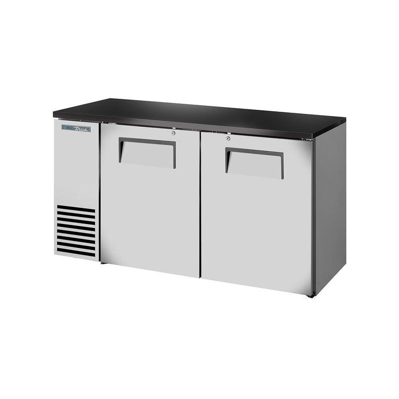 True TBB24-60-2S-Z1-BST-S-1 - 59"W Back Bar Cooler - (2) Doors - Stainless Steel