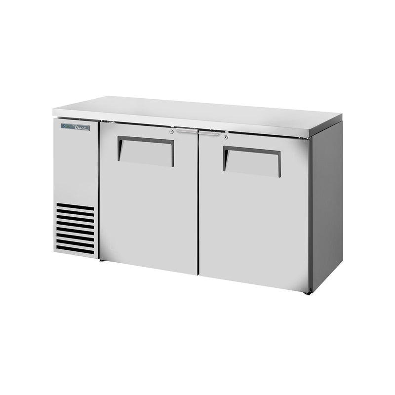 True TBB24-60-2S-Z1-SFT-S-1 - 61"W Back Bar Cooler - (2) Doors - Stainless Steel