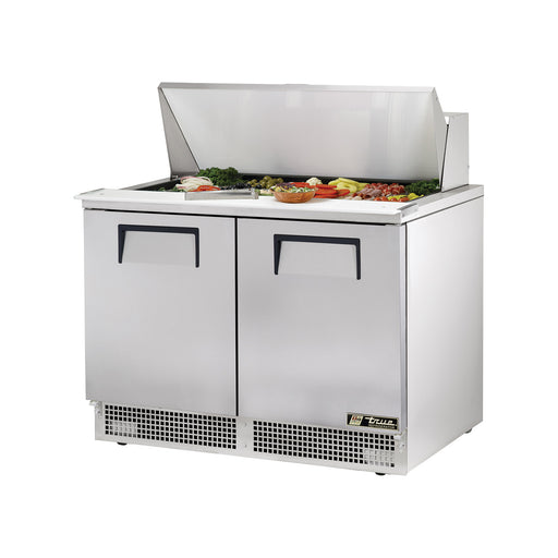 True TFP-48-18M - 48"W MegaTop Food Prep Table - (2) Doors - (18) Pans