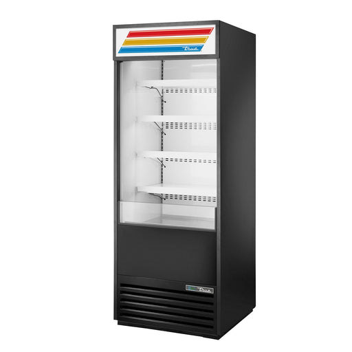 True TOAM-30-HC~TSL01 - 30" Vertical Refrigerated Display Case - Air Curtain