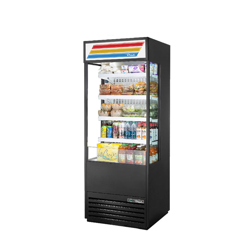 True TOAM-30GS-HC~TSL01 - 30" Vertical Refrigerated Display Case - Air Curtain