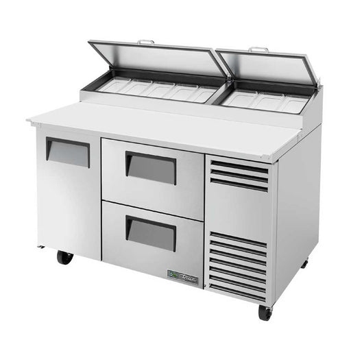 True TPP-AT-60D-2-HC - 60"W Pizza Prep Table - One Door / Two Drawers