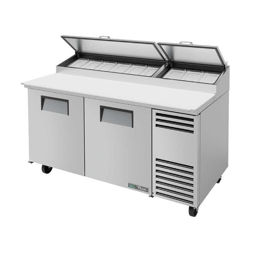 True TPP-AT-67-HC - 67"W Pizza Prep Table - (2) Doors - (9) Pans