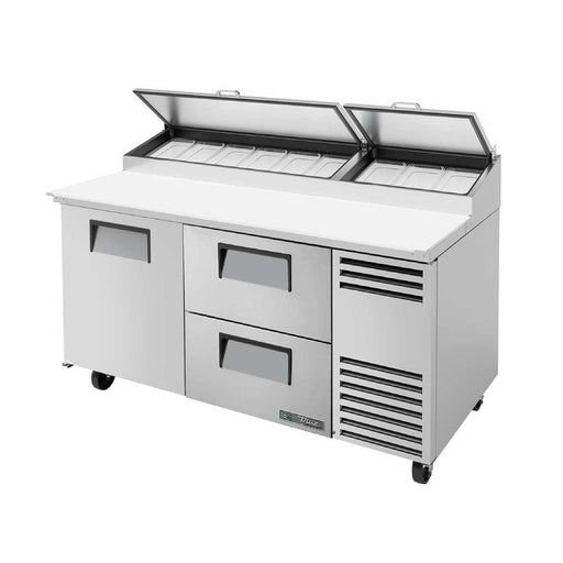 True TPP-AT-67D-2-HC - 67"W Pizza Prep Table - (1) Door - (2) Drawers Right