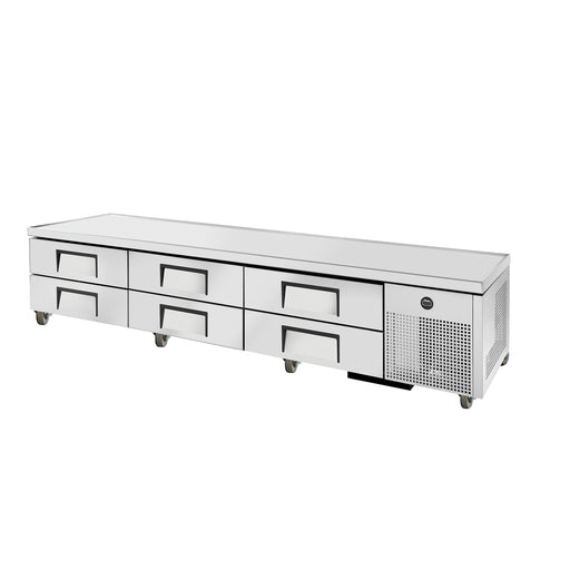 True TRCB-110-HC - 110" Refrigerated Chef Base - Six Drawers