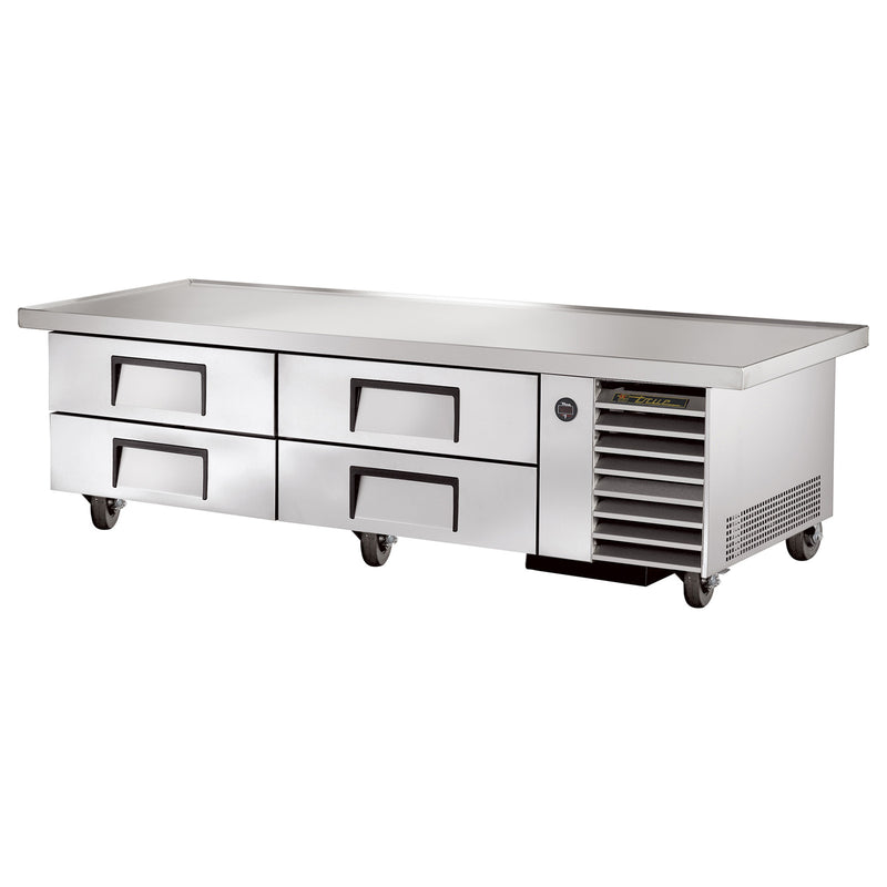 True TRCB-79-86-HC - 86" Refrigerated Chef Base - Four Drawers
