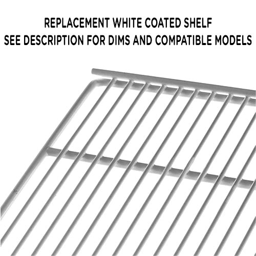True 976410 - Wire Shelf with Clips - White Coated PVC