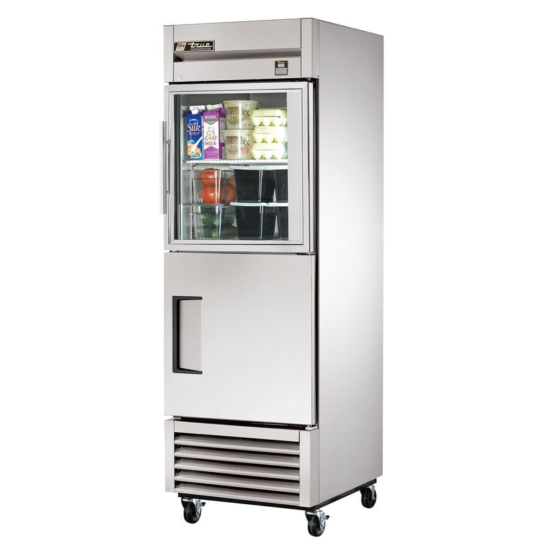 True TS-23-1-G-1-HC~FGD01 - 27"W Reach-In Refrigerator - (2) Half-Size Doors