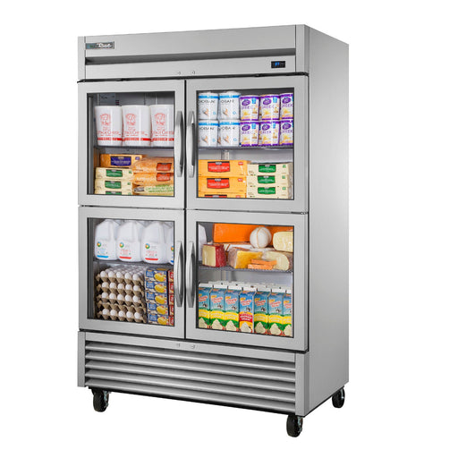 True TS-49G-4-HC~FGD01 - 54"W Reach-In Refrigerator - (4) Half-Size Glass Doors