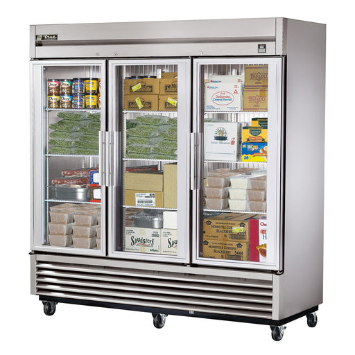 True TS-72FG-HC~FGD01 - 78"W Reach-In Freezer - (3) Glass Doors