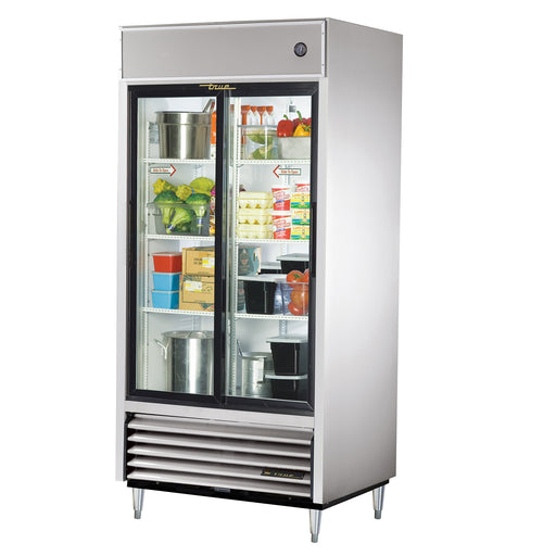True TSD-33G-HC-LD - 39"W Reach-In Refrigerator - (2) Glass Slide Doors