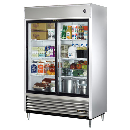 True TSD-47G-HC-LD - 54"W Reach-In Refrigerator - (2) Glass Slide Doors